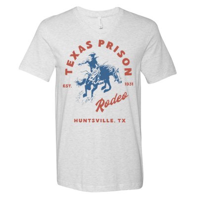 Texas Prison Rodeo Cowboy Western V-Neck T-Shirt