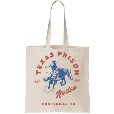 Texas Prison Rodeo Cowboy Western Tote Bag