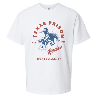 Texas Prison Rodeo Cowboy Western Sueded Cloud Jersey T-Shirt