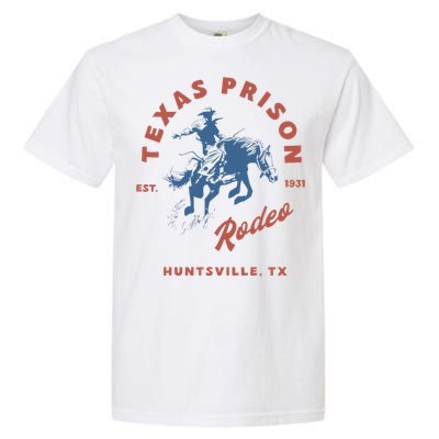 Texas Prison Rodeo Cowboy Western Garment-Dyed Heavyweight T-Shirt