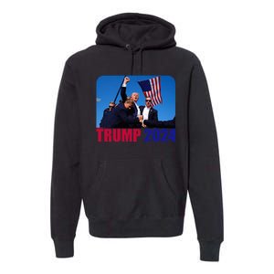 Trump Pennsylvania Rally Shooting Not Today Premium Hoodie