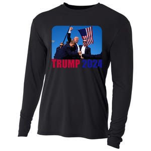 Trump Pennsylvania Rally Shooting Not Today Cooling Performance Long Sleeve Crew