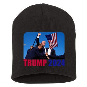 Trump Pennsylvania Rally Shooting Not Today Short Acrylic Beanie