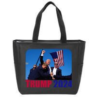 Trump Pennsylvania Rally Shooting Not Today Zip Tote Bag