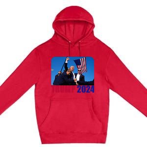 Trump Pennsylvania Rally Shooting Not Today Premium Pullover Hoodie