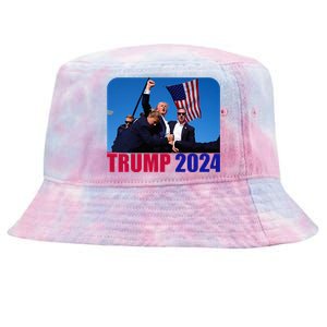 Trump Pennsylvania Rally Shooting Not Today Tie-Dyed Bucket Hat