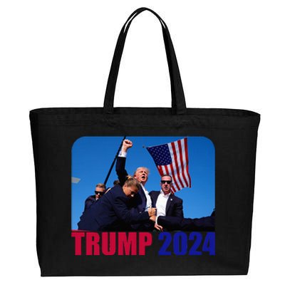 Trump Pennsylvania Rally Shooting Not Today Cotton Canvas Jumbo Tote