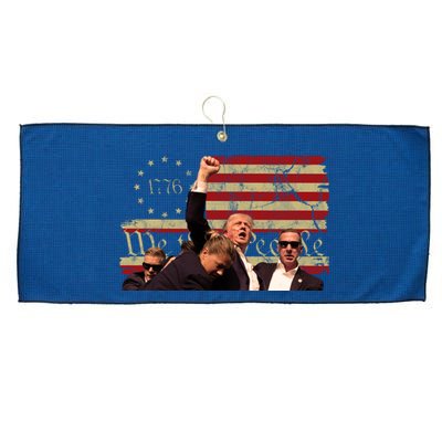 Trump Pa Rally Pennsylvania 2024 Vintage Political Large Microfiber Waffle Golf Towel