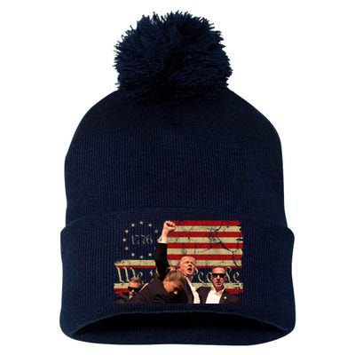 Trump Pa Rally Pennsylvania 2024 Vintage Political Pom Pom 12in Knit Beanie