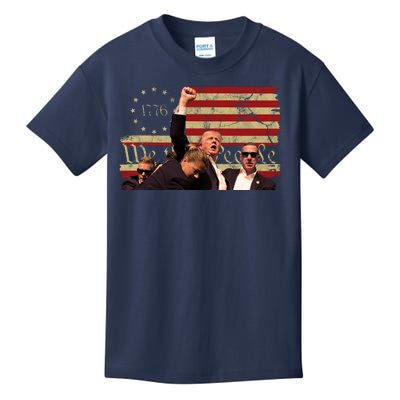 Trump Pa Rally Pennsylvania 2024 Vintage Political Kids T-Shirt