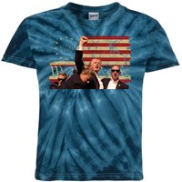 Trump Pa Rally Pennsylvania 2024 Vintage Political Kids Tie-Dye T-Shirt