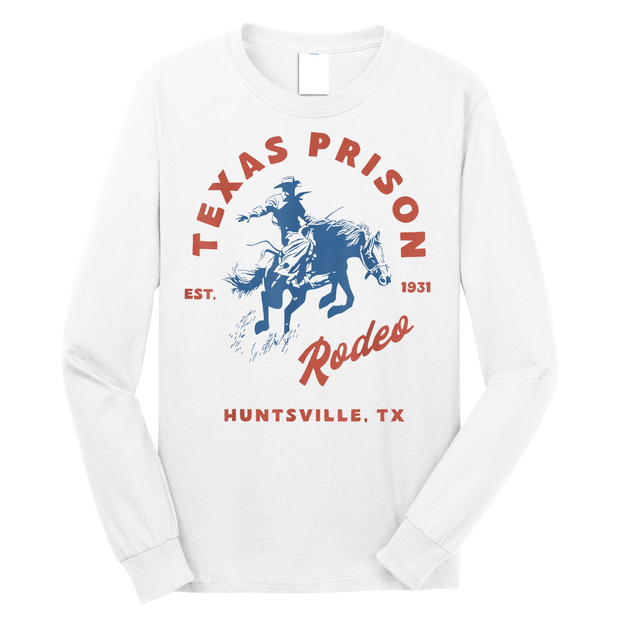 Texas Prison Rodeo Cowboy Western Long Sleeve Shirt