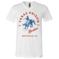 Texas Prison Rodeo Cowboy Western V-Neck T-Shirt