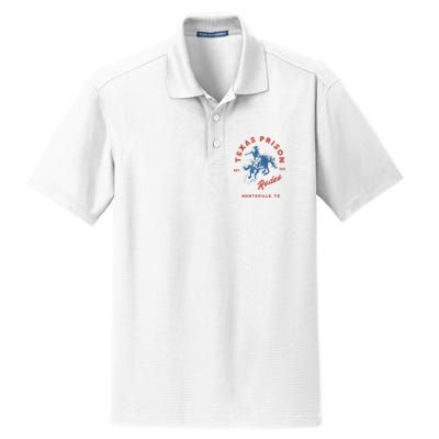 Texas Prison Rodeo Cowboy Western Dry Zone Grid Polo