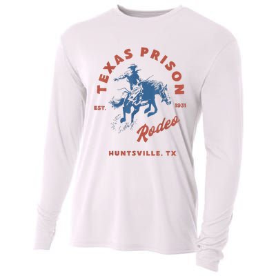 Texas Prison Rodeo Cowboy Western Cooling Performance Long Sleeve Crew