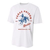 Texas Prison Rodeo Cowboy Western Performance Sprint T-Shirt