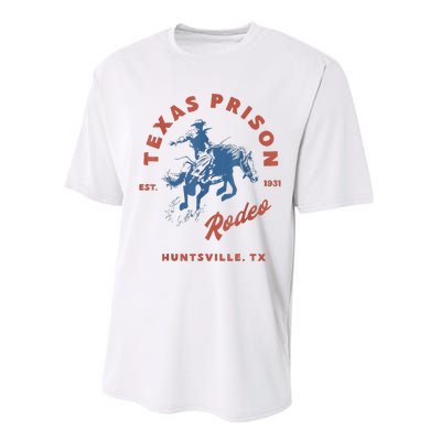 Texas Prison Rodeo Cowboy Western Performance Sprint T-Shirt