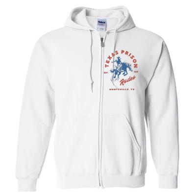 Texas Prison Rodeo Cowboy Western Full Zip Hoodie