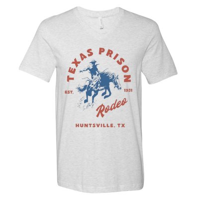 Texas Prison Rodeo Cowboy Western V-Neck T-Shirt