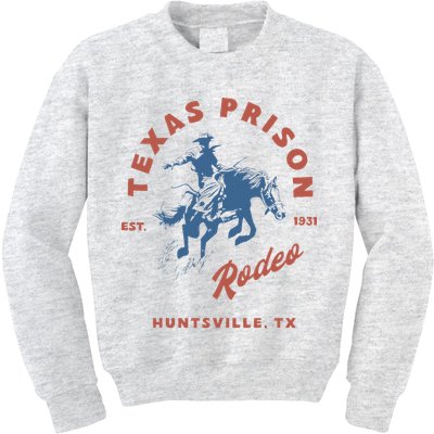 Texas Prison Rodeo Cowboy Western Kids Sweatshirt