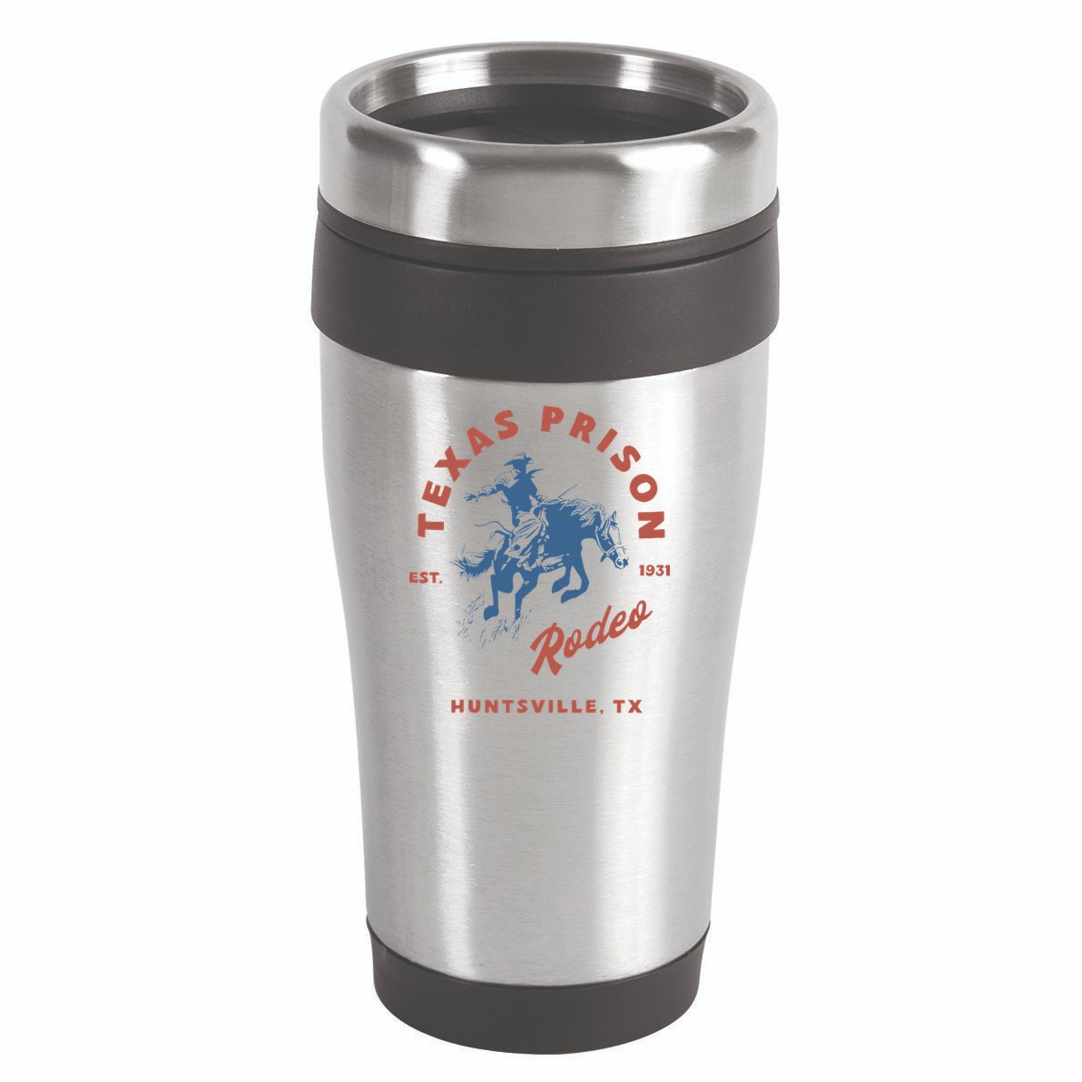 Texas Prison Rodeo Cowboy Western 16oz Travel Tumbler