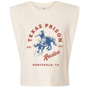 Texas Prison Rodeo Cowboy Western Garment-Dyed Women's Muscle Tee