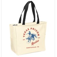 Texas Prison Rodeo Cowboy Western Zip Tote Bag