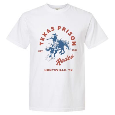 Texas Prison Rodeo Cowboy Western Garment-Dyed Heavyweight T-Shirt