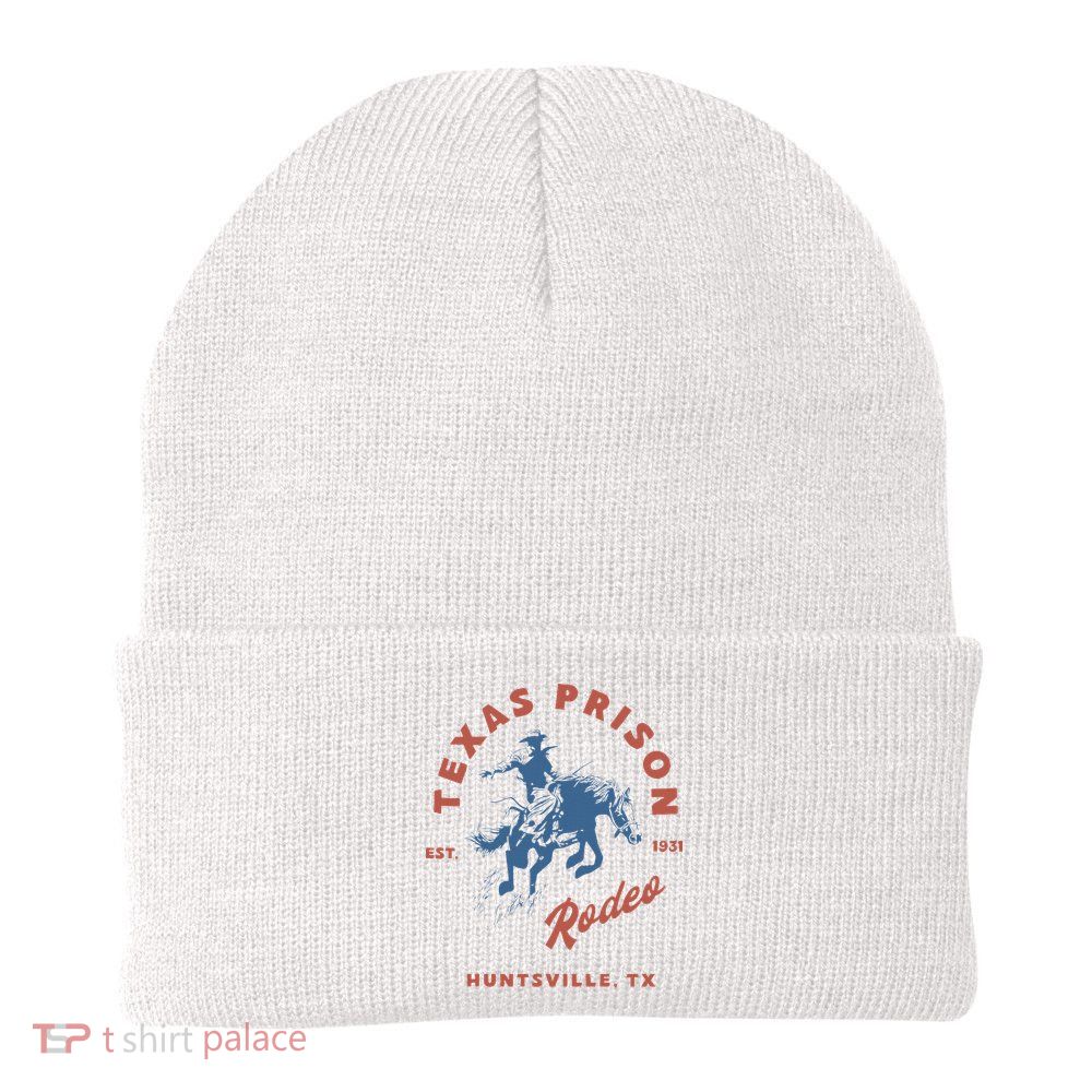 Texas Prison Rodeo Cowboy Western Knit Cap Winter Beanie