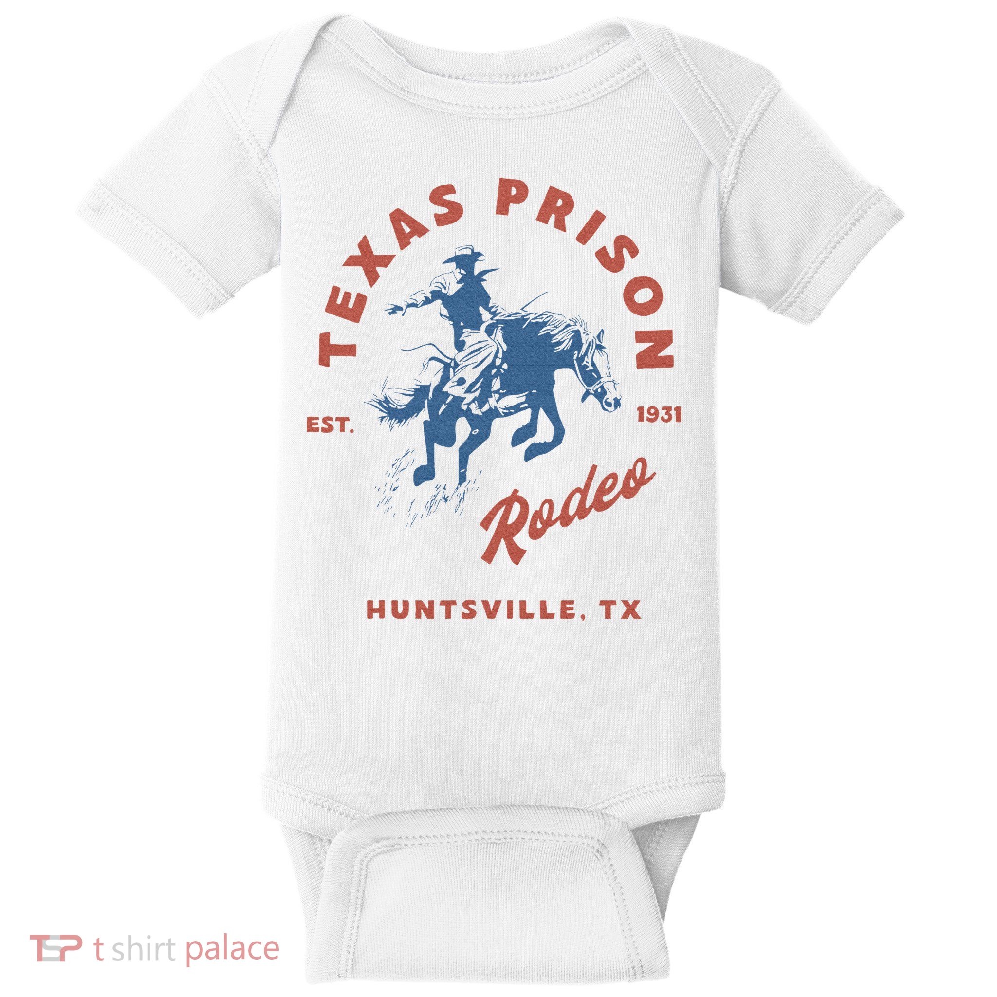 Texas Prison Rodeo Cowboy Western Baby Bodysuit
