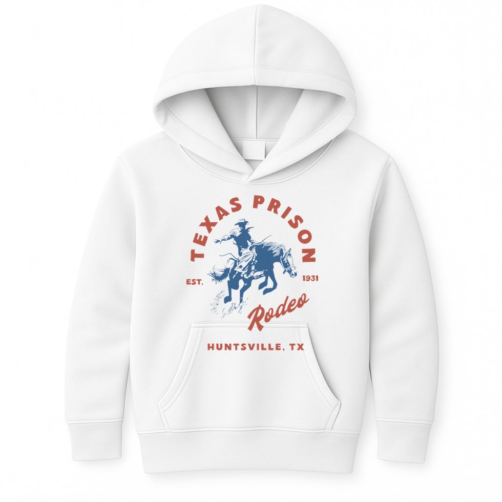 Texas Prison Rodeo Cowboy Western Kids Hoodie