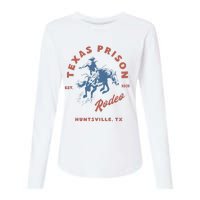 Texas Prison Rodeo Cowboy Western Womens Cotton Relaxed Long Sleeve T-Shirt