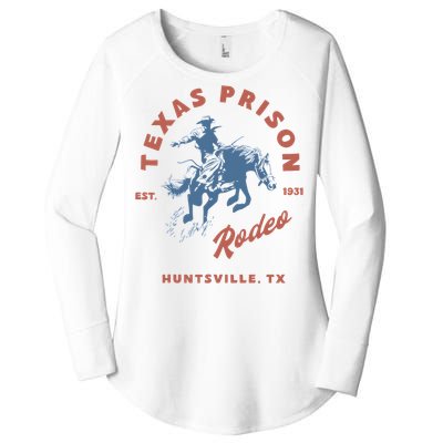 Texas Prison Rodeo Cowboy Western Women's Perfect Tri Tunic Long Sleeve Shirt