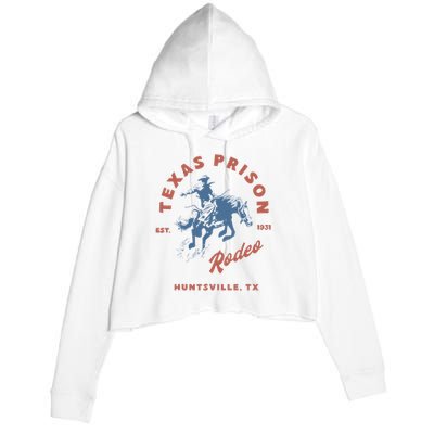 Texas Prison Rodeo Cowboy Western Crop Fleece Hoodie