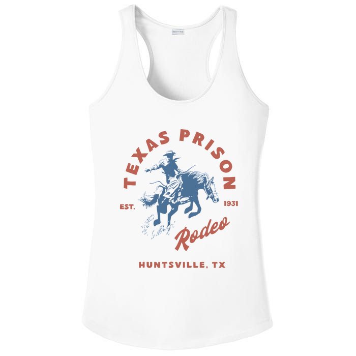 Texas Prison Rodeo Cowboy Western Ladies PosiCharge Competitor Racerback Tank