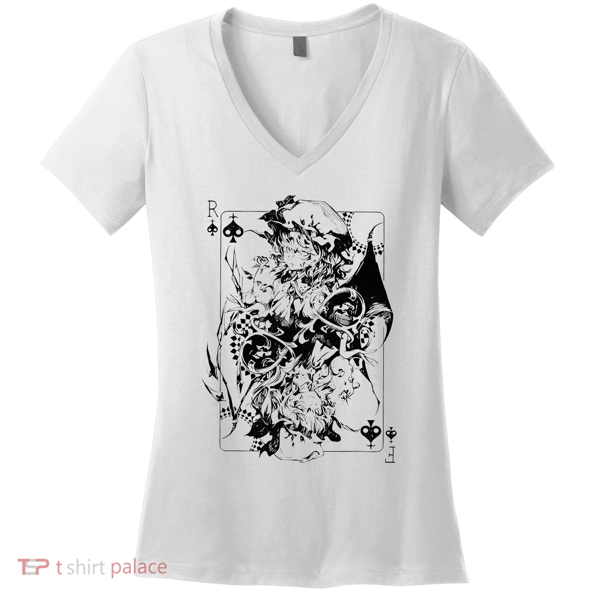 Touhou Project Remilia & Flandre Scarlet Marisa Kirisame’S Women's V-Neck T-Shirt
