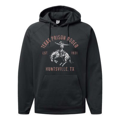 Texas Prison Rodeo Huntsville Est 1931 Performance Fleece Hoodie