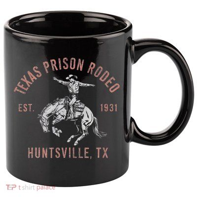 Texas Prison Rodeo Huntsville Est 1931 11oz C Handle Ceramic Mug