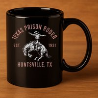 Texas Prison Rodeo Huntsville Est 1931 11oz C Handle Ceramic Mug