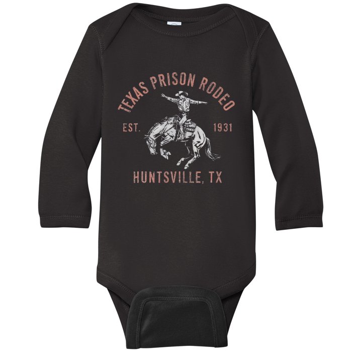 Texas Prison Rodeo Huntsville Est 1931 Baby Long Sleeve Bodysuit