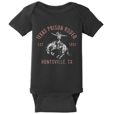 Texas Prison Rodeo Huntsville Est 1931 Baby Bodysuit