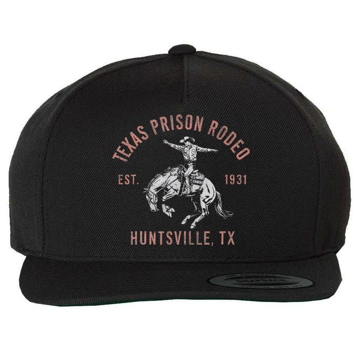 Texas Prison Rodeo Huntsville Est 1931 Wool Snapback Cap