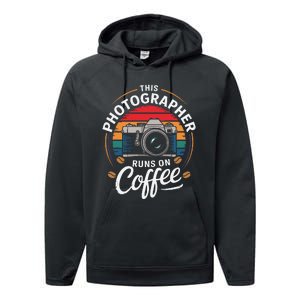 This Photographer Runs On Coffee Camera Performance Fleece Hoodie