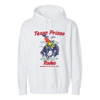 Texas Prison Rodeo  Western Cowboy Garment-Dyed Fleece Hoodie