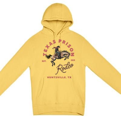 Texas Prison Rodeo Cowboy Western Premium Pullover Hoodie