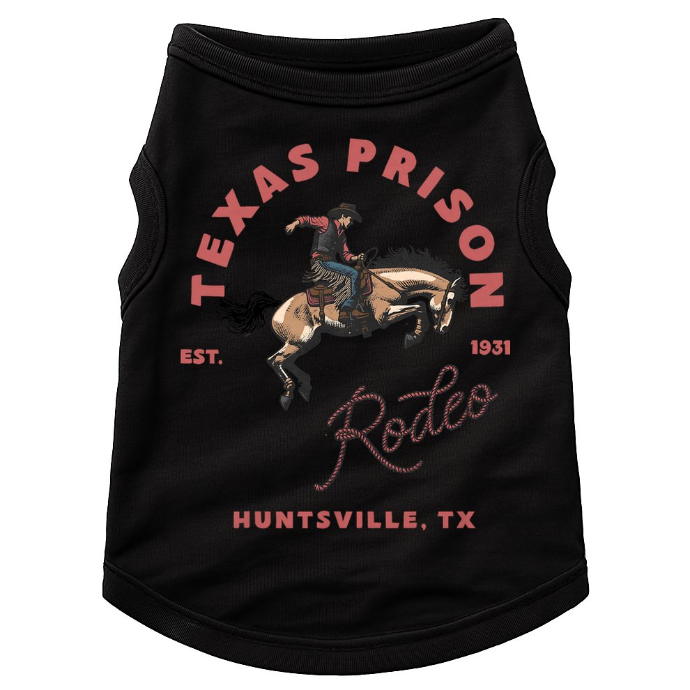 Texas Prison Rodeo Cowboy Western Doggie Tank