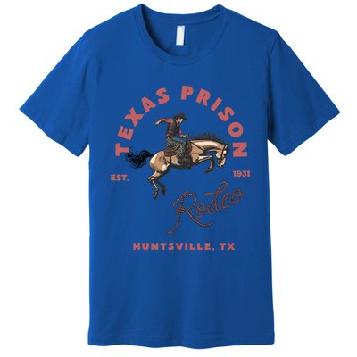 Texas Prison Rodeo Cowboy Western Premium T-Shirt