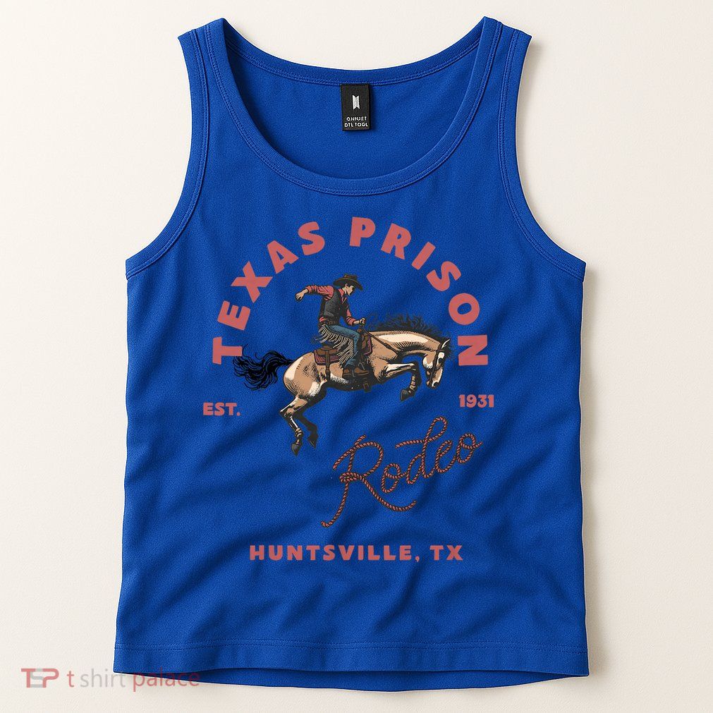 Texas Prison Rodeo Cowboy Western Tank Top