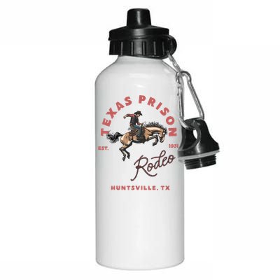 Texas Prison Rodeo Cowboy Western Aluminum Water Bottle