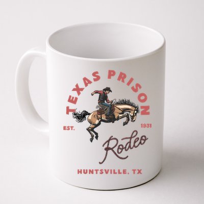 Texas Prison Rodeo Cowboy Western Coffee Mug